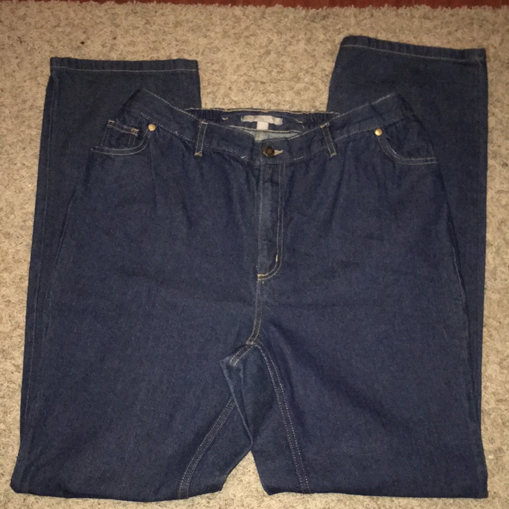 Woman Within Jeans elastic waist 18 W